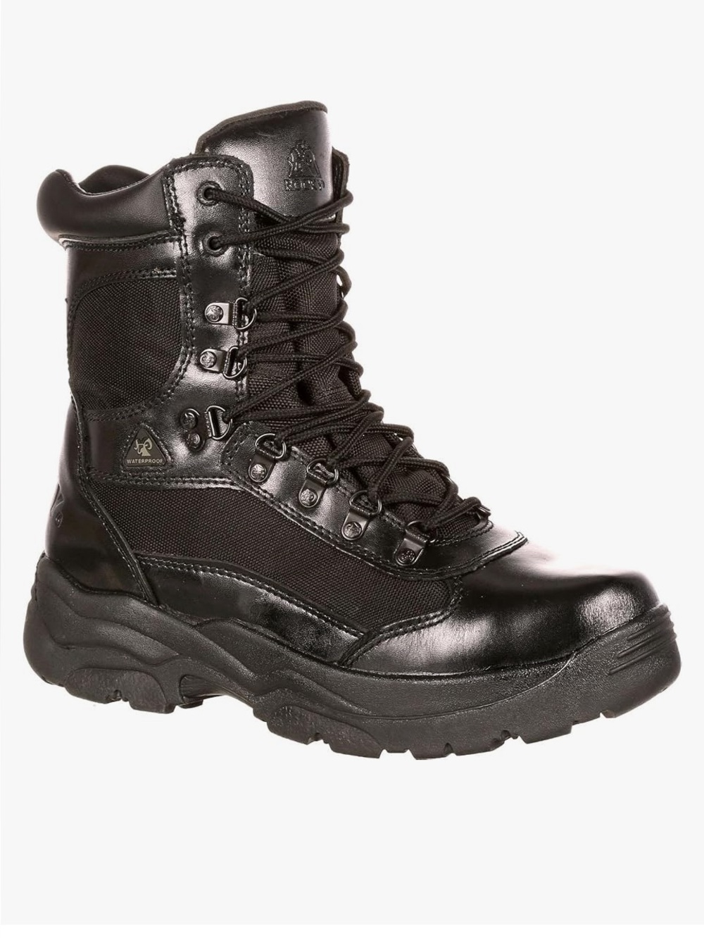 Rocky Men's 8" Fort Hood Waterproof Duty Boots Black Style 2049 Size 8.5M
